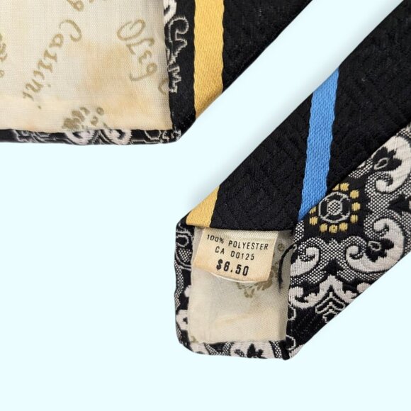 Vintage Oleg Cassini 100% Polyester Tie - Picture 6 of 6